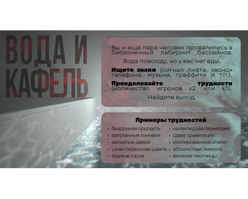 Вода и кафель