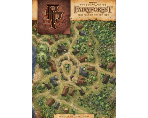 Fairyforest Карта деревни Два Дуба